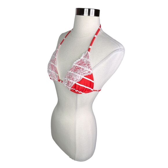 Beach Bunny Swimwear Lady Lace Triangle Bikini Top - Size Medium - Picture 4 of 7